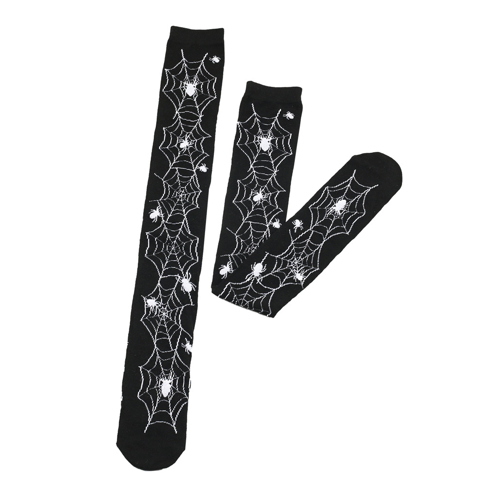 Halloween Over Knee Socks With Print Design For Party